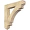 Ekena Millwork Merced Arts & Crafts Rough Sawn Bracket, Douglas Fir, 6"W x 38"D x 38"H BKT06X38X38MRC03RDF - alternate 1